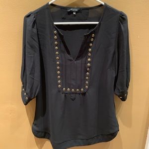 Black 3/4 length sleeve top